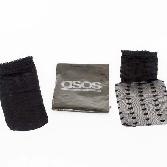 NIB ❤️ASOS nylon heart socks - Picture 1 of 2